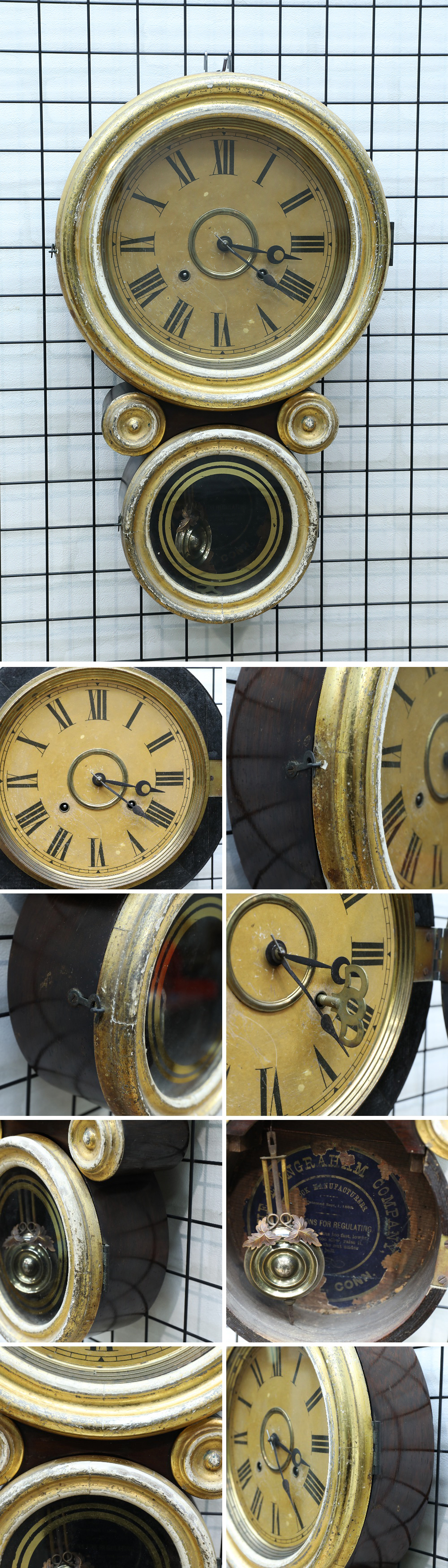 高品質豊富な ヤフオク! - アメリカ製 壁掛け時計 イングラハム
